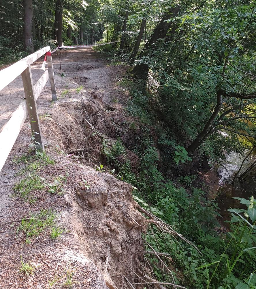 Abbruchkante an der Hunte